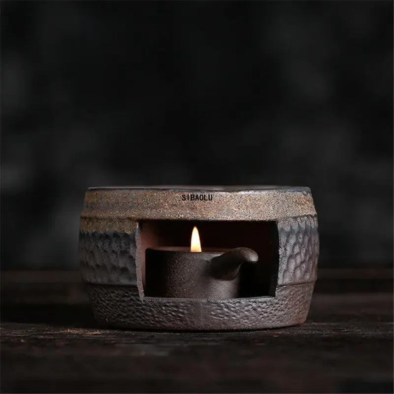 Elegant Handcrafted Japanese Ceramic Tea Warmer Set - Vintage Tea Stove