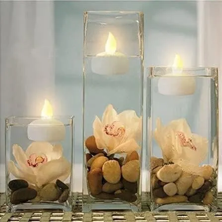 Eswarr Electricals Floating Sensor LED Candlelight - Illuminate Moments with Sublime Sophistication - Pack of 36