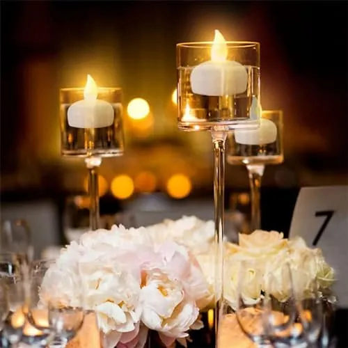 Eswarr Electricals Floating Sensor LED Candlelight - Illuminate Moments with Sublime Sophistication - Pack of 36