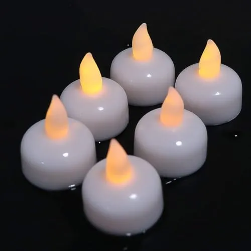 Eswarr Electricals Floating Sensor LED Candlelight - Illuminate Moments with Sublime Sophistication - Pack of 36
