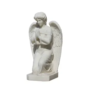 FINEST Praying Angel Marble Statue - Symbol of Peace and Devotion FM-042