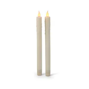 Flameless Taper candles | Set of 2 {clearance}