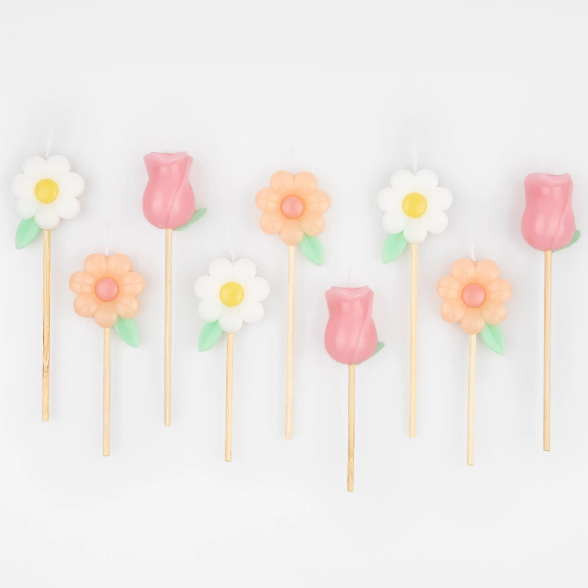 Flower Garden Candles (x 9)