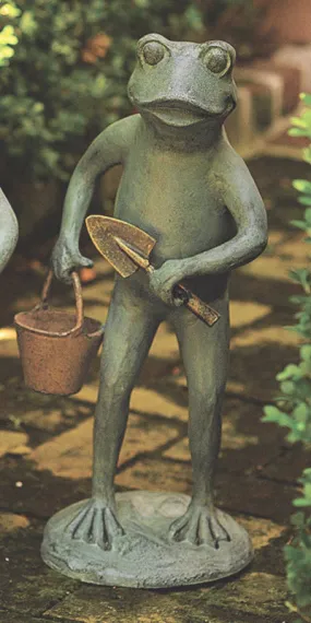 Frog with Trowel and Pail