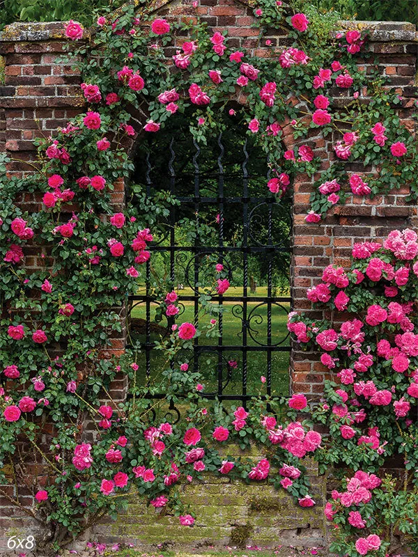 Garden Wall Photographer Backdrop