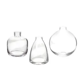 Geometric Glass Bud Vase
