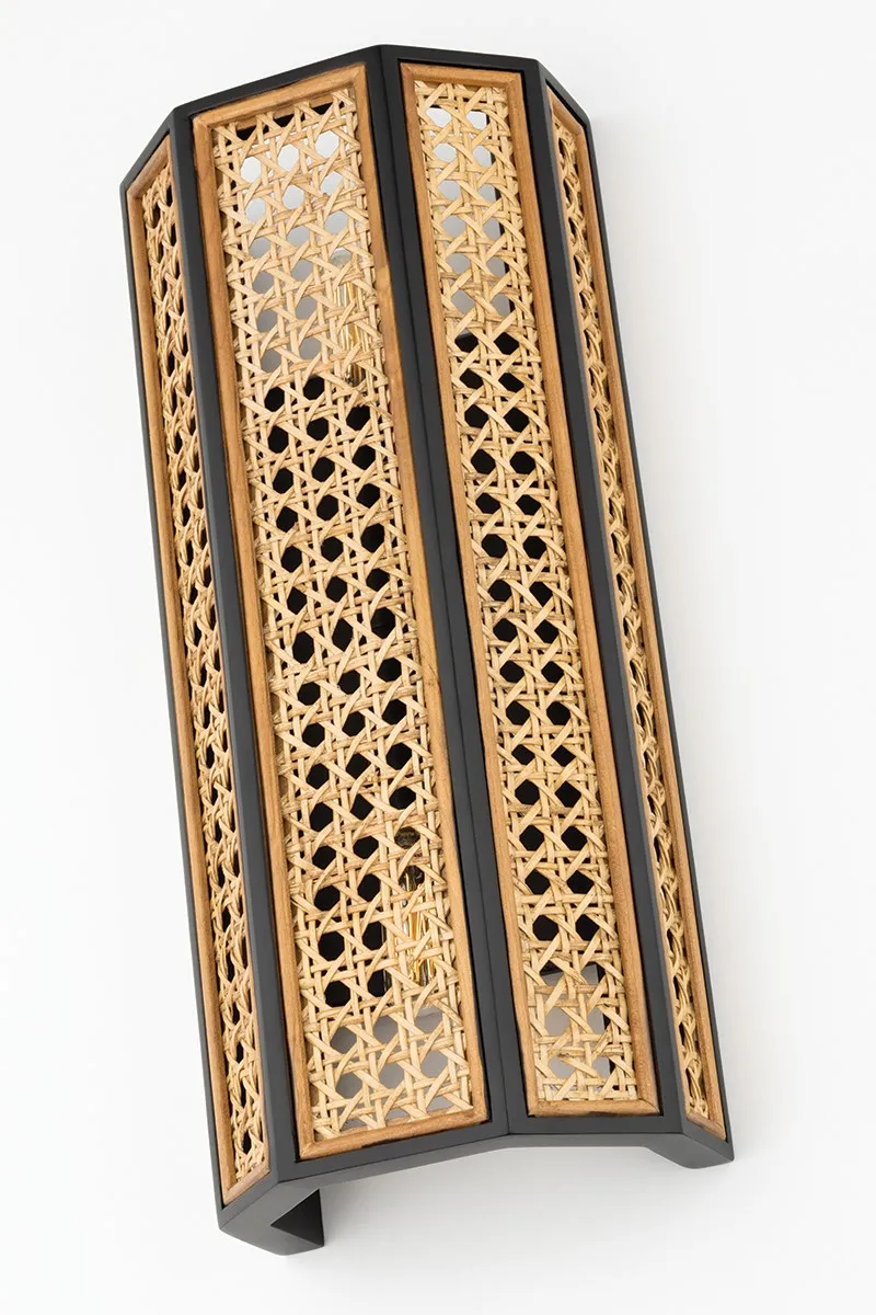 Georgia Woven Cane Sconce