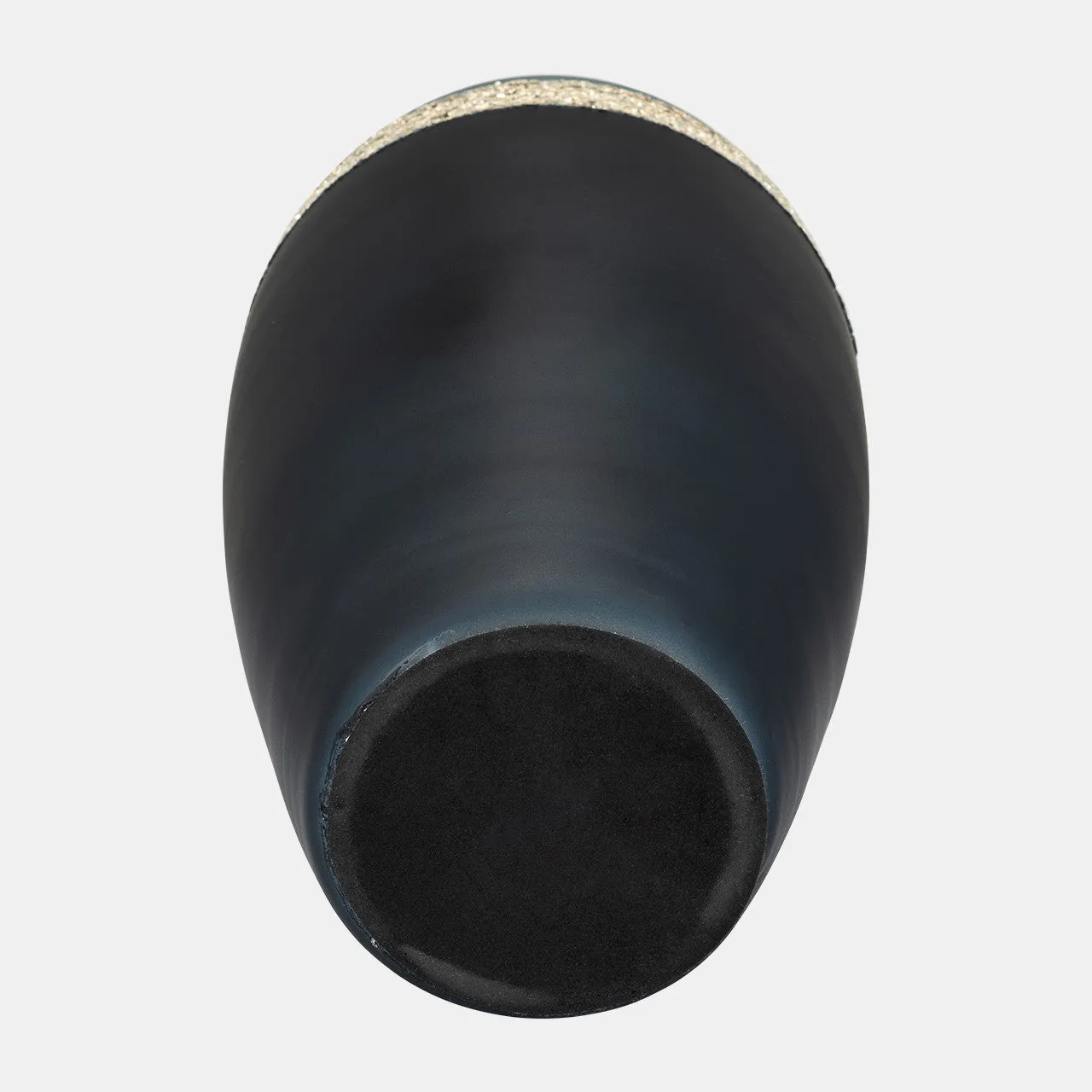 Glass, 18" Tri-colored Glittered Vase, Multi