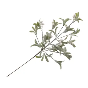 Glittered mistletoe Pick