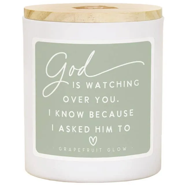 God Is Watching  - Grapefruit Glow Candle