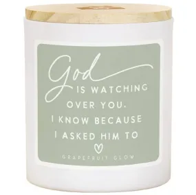 God Is Watching  - Grapefruit Glow Candle
