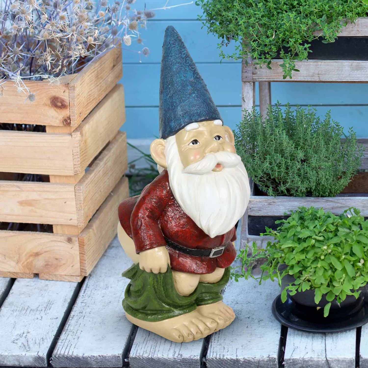 Good Time Cheeky Chuck Garden Gnome, 17 Inch