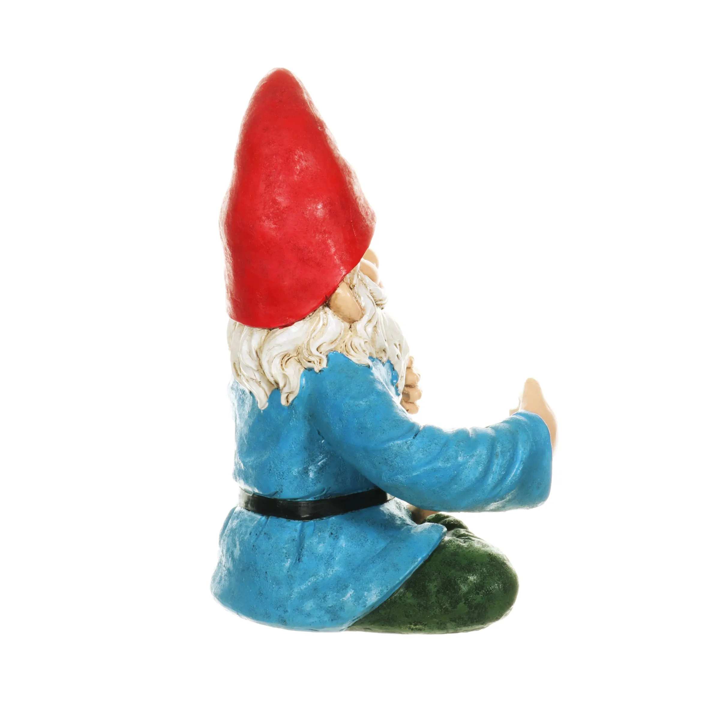 Good Time Two Drink Holding Lotus-Sitting Yoga Gnome Statue, 10 by 11.5 Inches