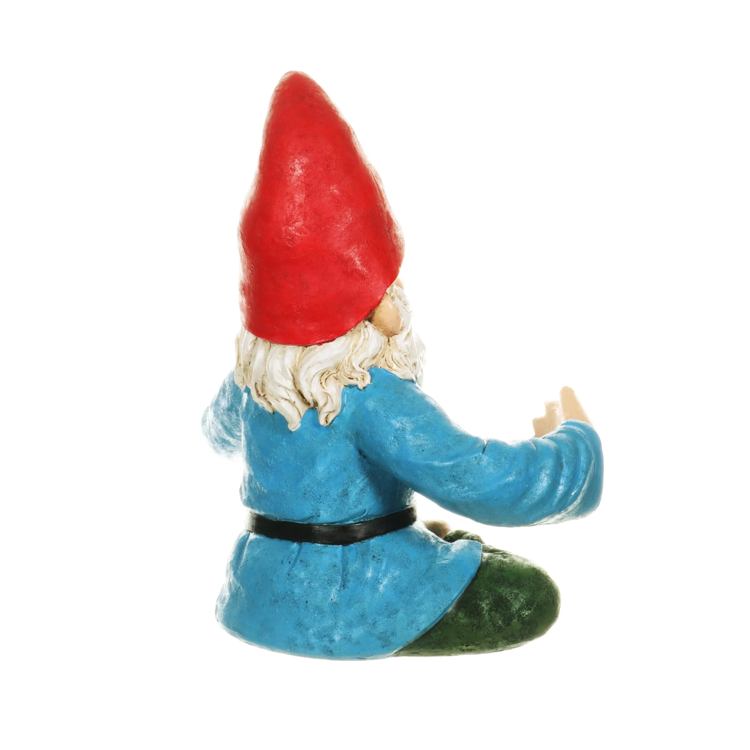 Good Time Two Drink Holding Lotus-Sitting Yoga Gnome Statue, 10 by 11.5 Inches