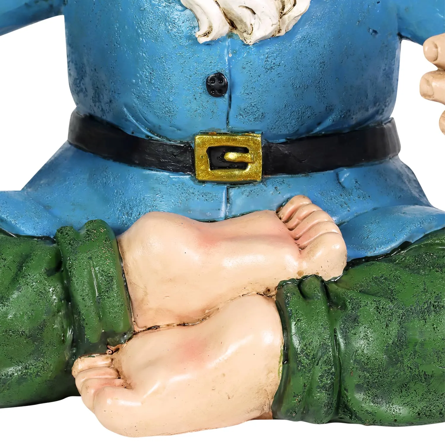 Good Time Two Drink Holding Lotus-Sitting Yoga Gnome Statue, 10 by 11.5 Inches