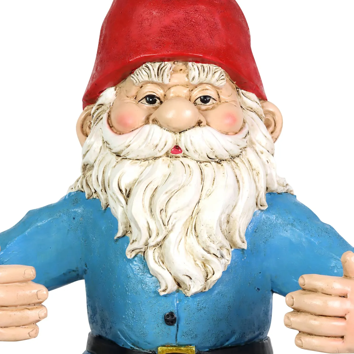 Good Time Two Drink Holding Lotus-Sitting Yoga Gnome Statue, 10 by 11.5 Inches