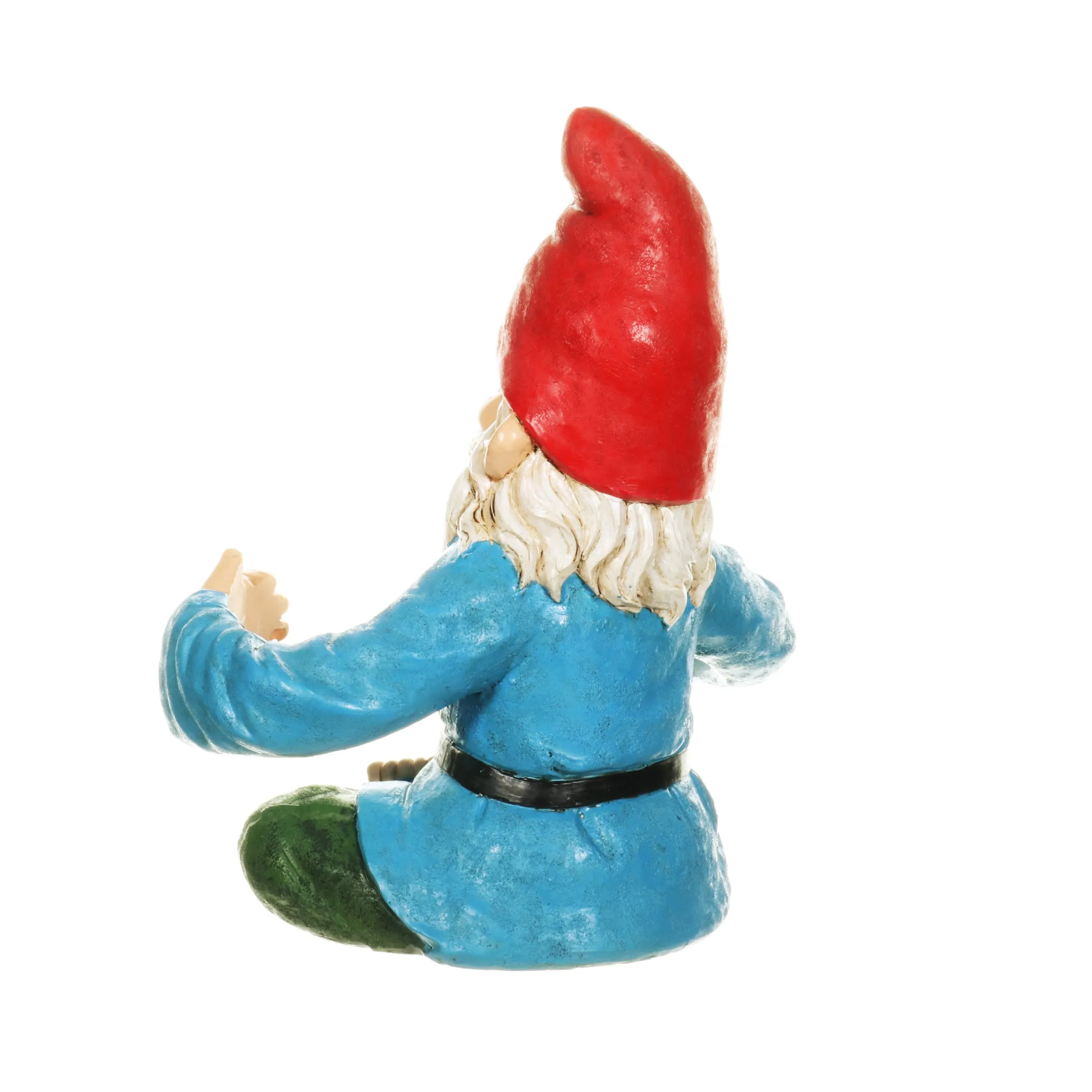 Good Time Two Drink Holding Lotus-Sitting Yoga Gnome Statue, 10 by 11.5 Inches