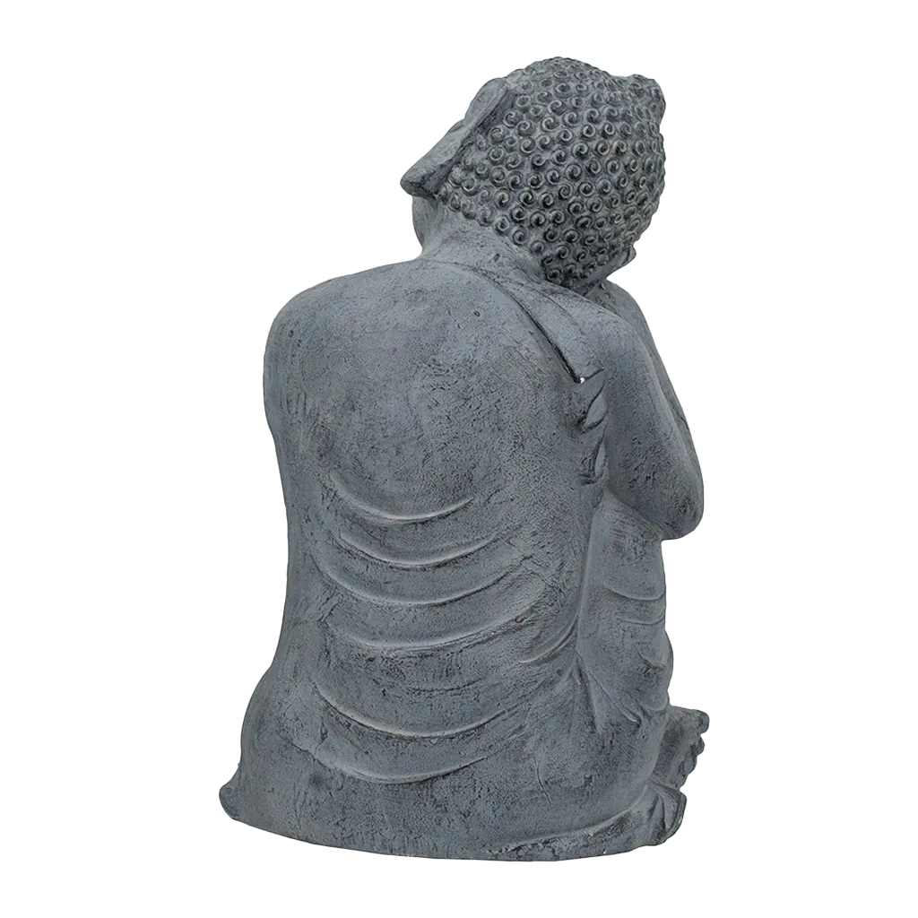Gray Resting Buddha Statue