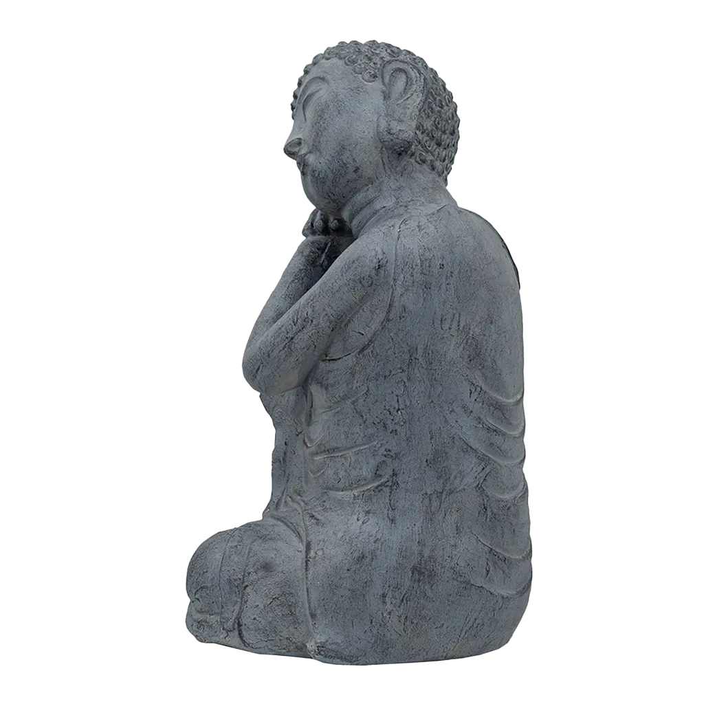 Gray Resting Buddha Statue