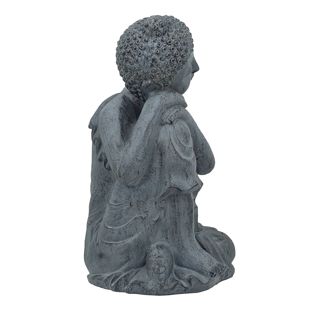 Gray Resting Buddha Statue