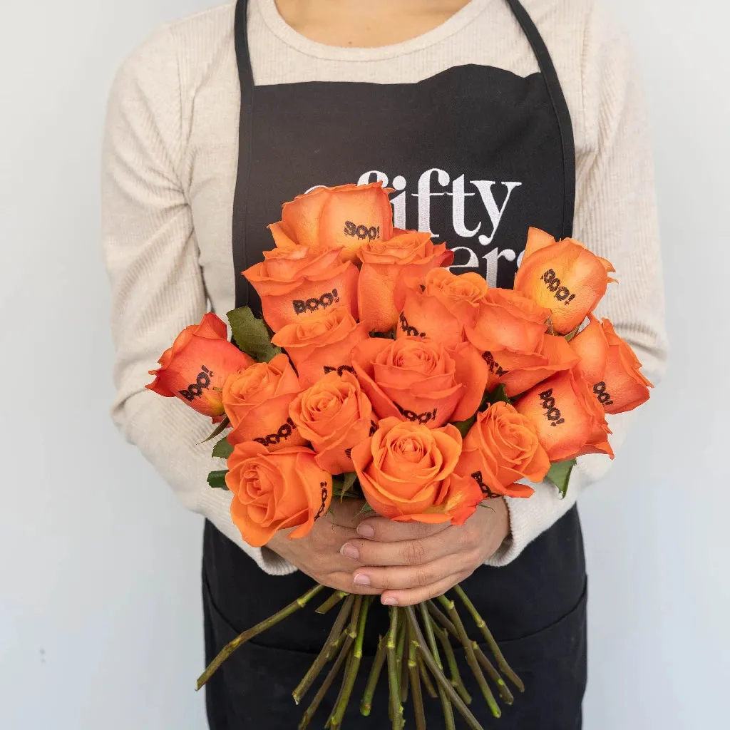 Halloween Boo! Personalized Roses