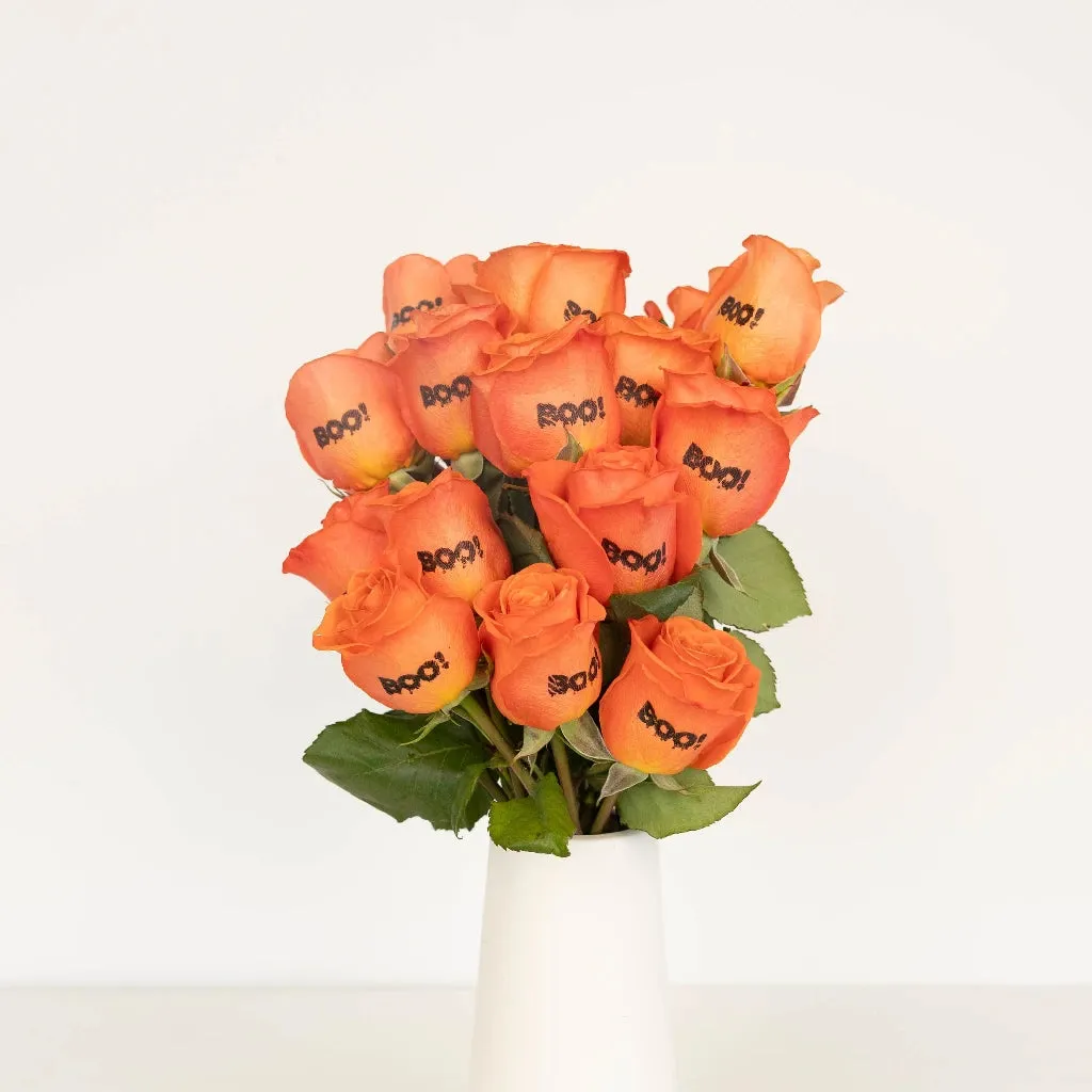Halloween Boo! Personalized Roses