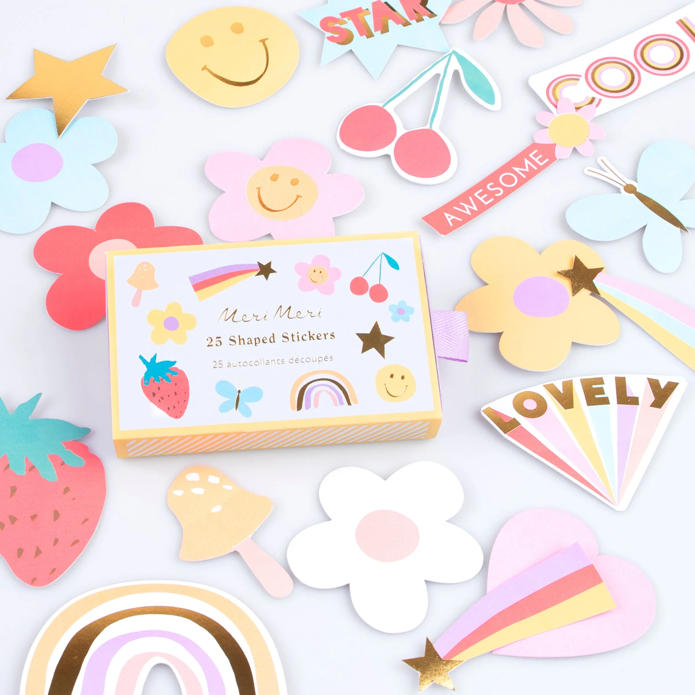Happy Icons Shaped Stickers (x 25)
