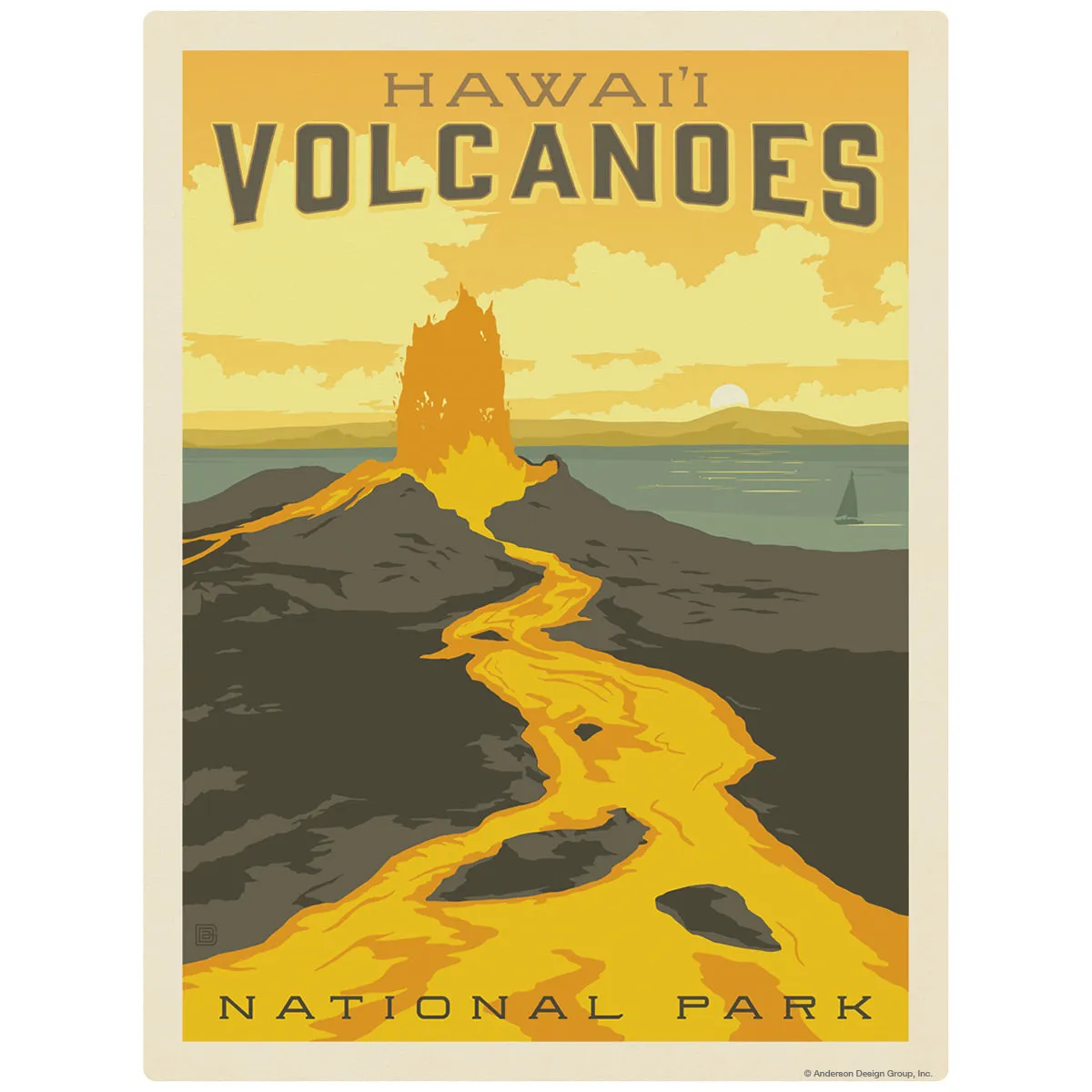 Hawaiian Volcanoes National Park Decal