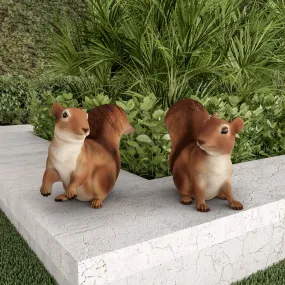 High-Quality Resin Squirrel Garden Ornament Suitable for Decoration With No Need for Maintenance