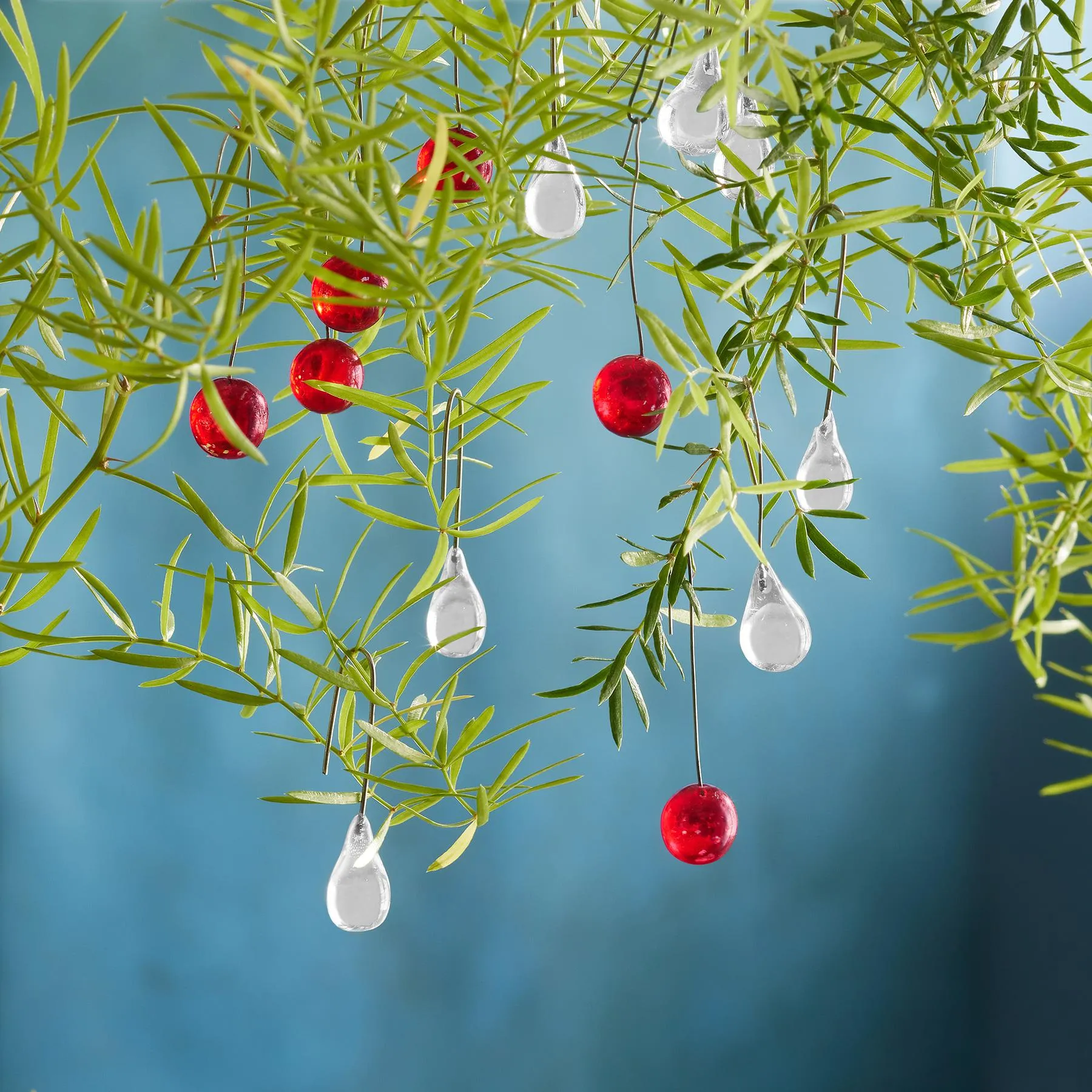 Holly Berry Ornaments Set