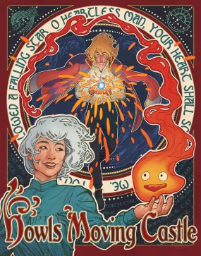 Howls Moving Castle - Studio Ghibli - Fan Art Poster
