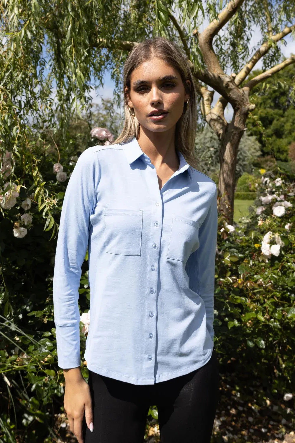 Izzy Cotton Shirt - Blue