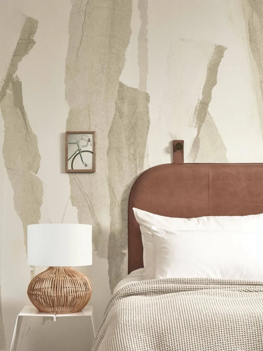 Kalahari Rattan Linen Table Lamp