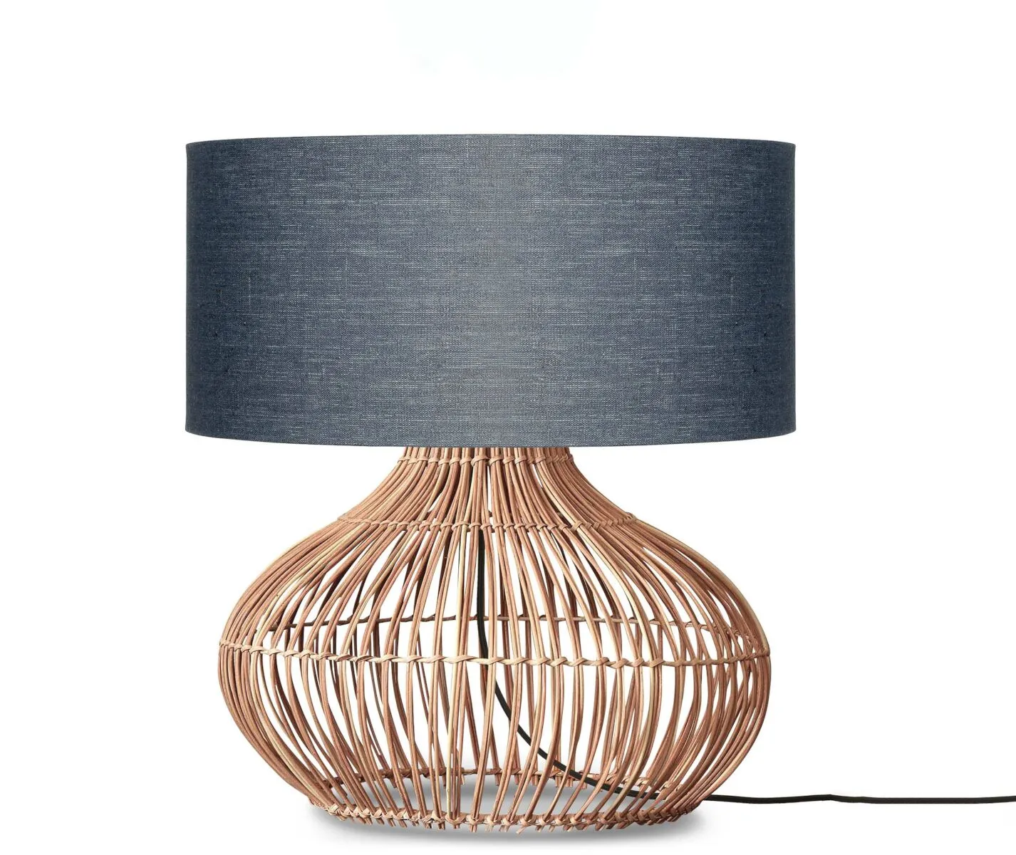 Kalahari Rattan Linen Table Lamp