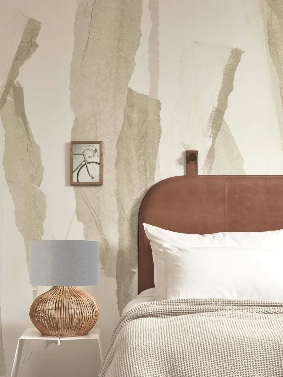 Kalahari Rattan Linen Table Lamp