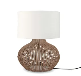 Kalahari Rattan Linen Table Lamp