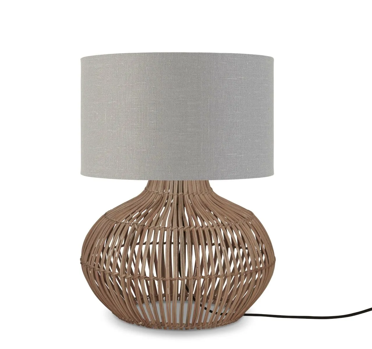 Kalahari Rattan Linen Table Lamp