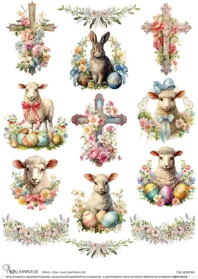 Lambs & Cross | A3 Rice Paper