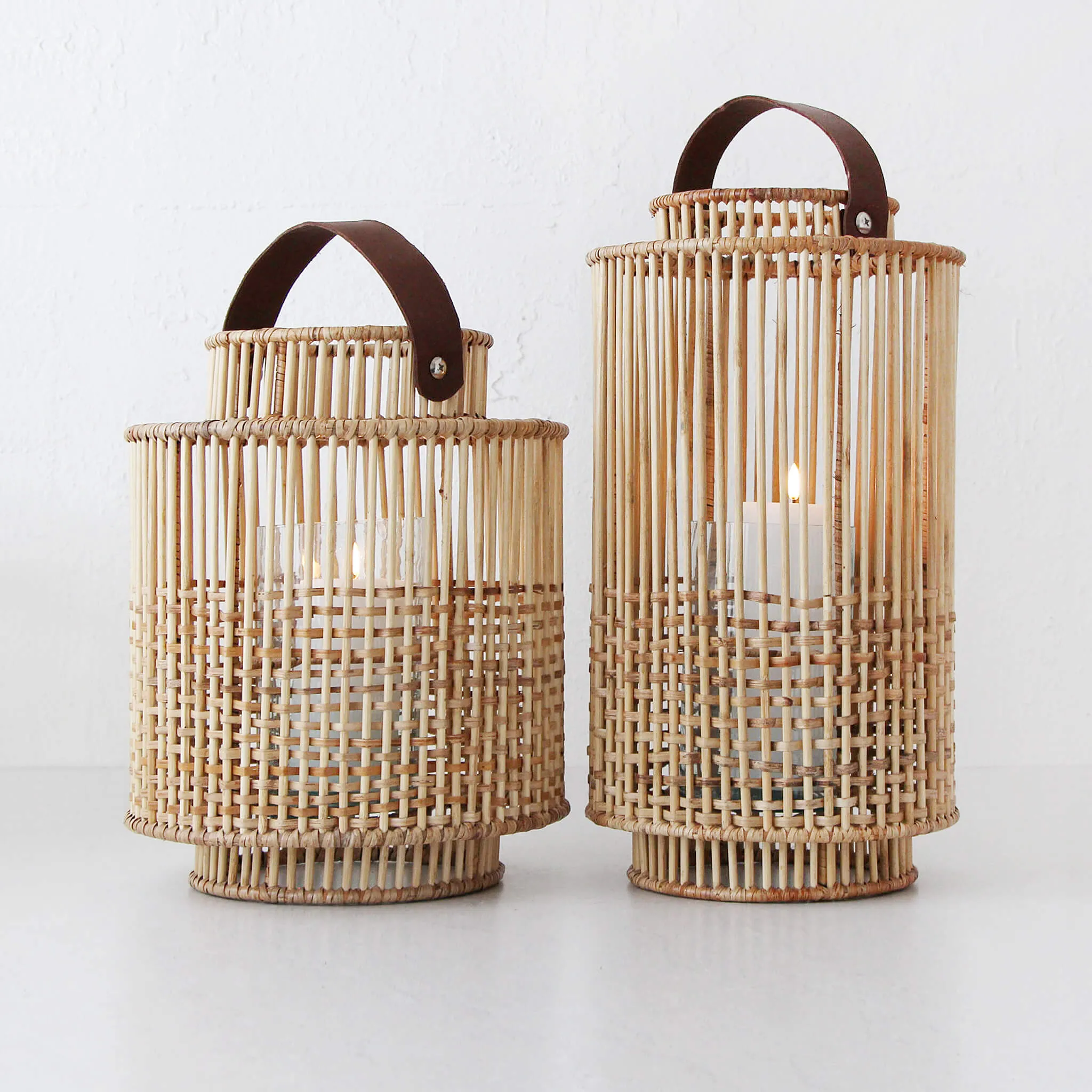 LE PORTIV RATTAN LANTERN  |  LARGE  |  NATURAL RATTAN