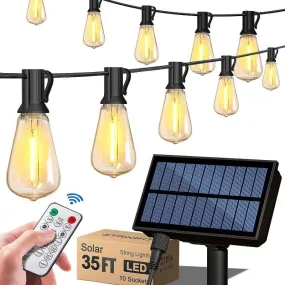 LED Outdoor Solar String Lights – Weatherproof Decor With Remote
