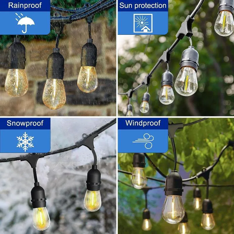 LED Outdoor Solar String Lights – Weatherproof Decor With Remote