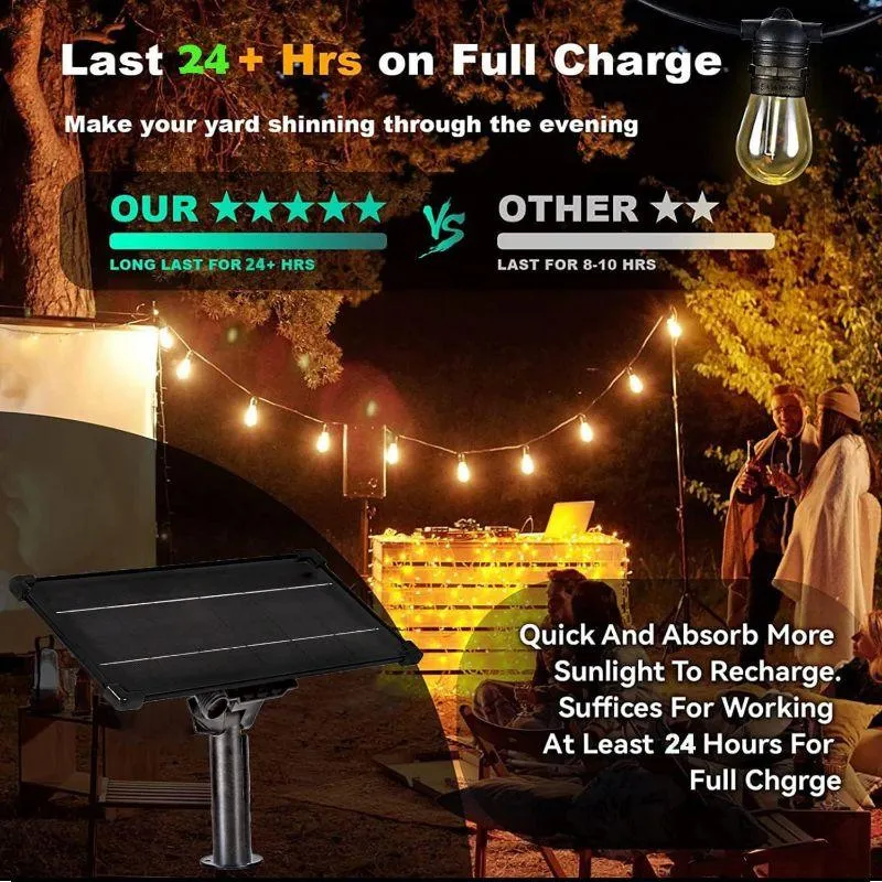 LED Outdoor Solar String Lights – Weatherproof Decor With Remote
