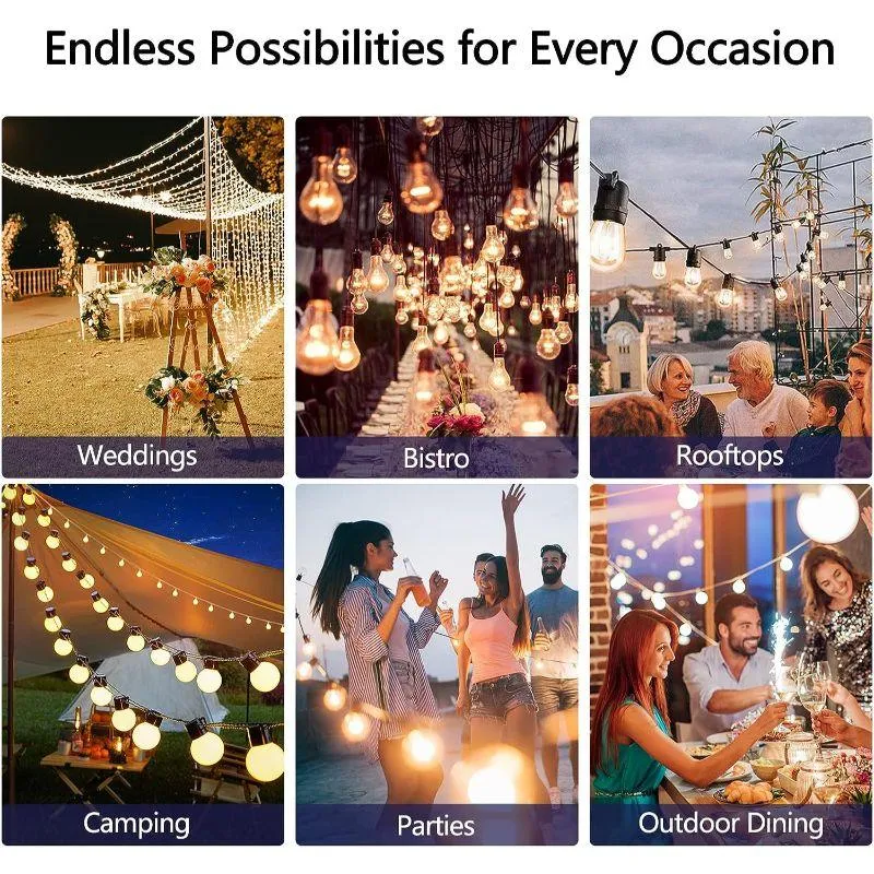 LED Outdoor Solar String Lights – Weatherproof Decor With Remote