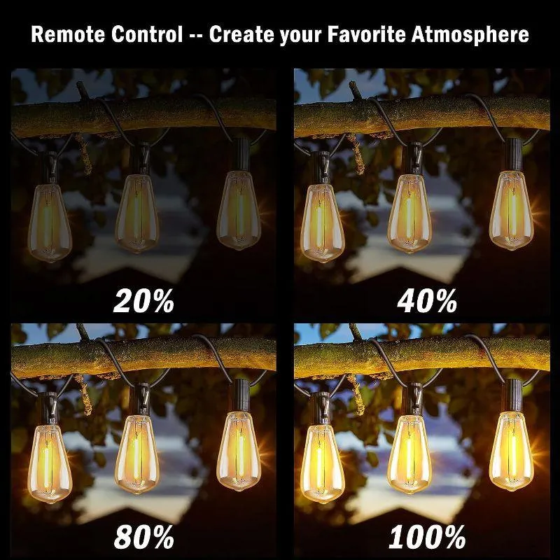 LED Outdoor Solar String Lights – Weatherproof Decor With Remote