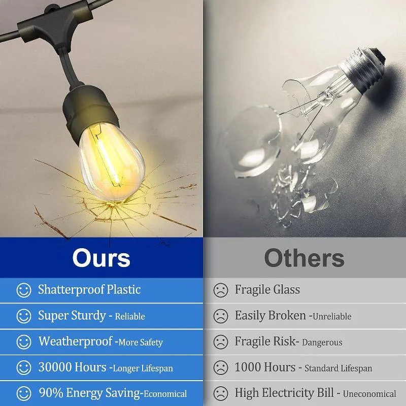 LED Outdoor Solar String Lights – Weatherproof Decor With Remote