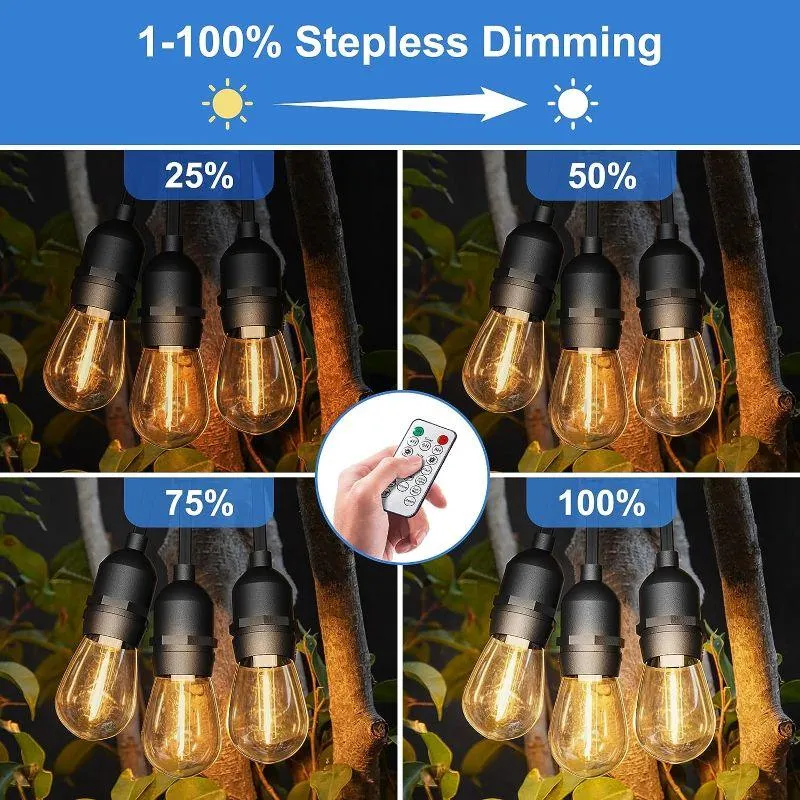 LED Outdoor Solar String Lights – Weatherproof Decor With Remote