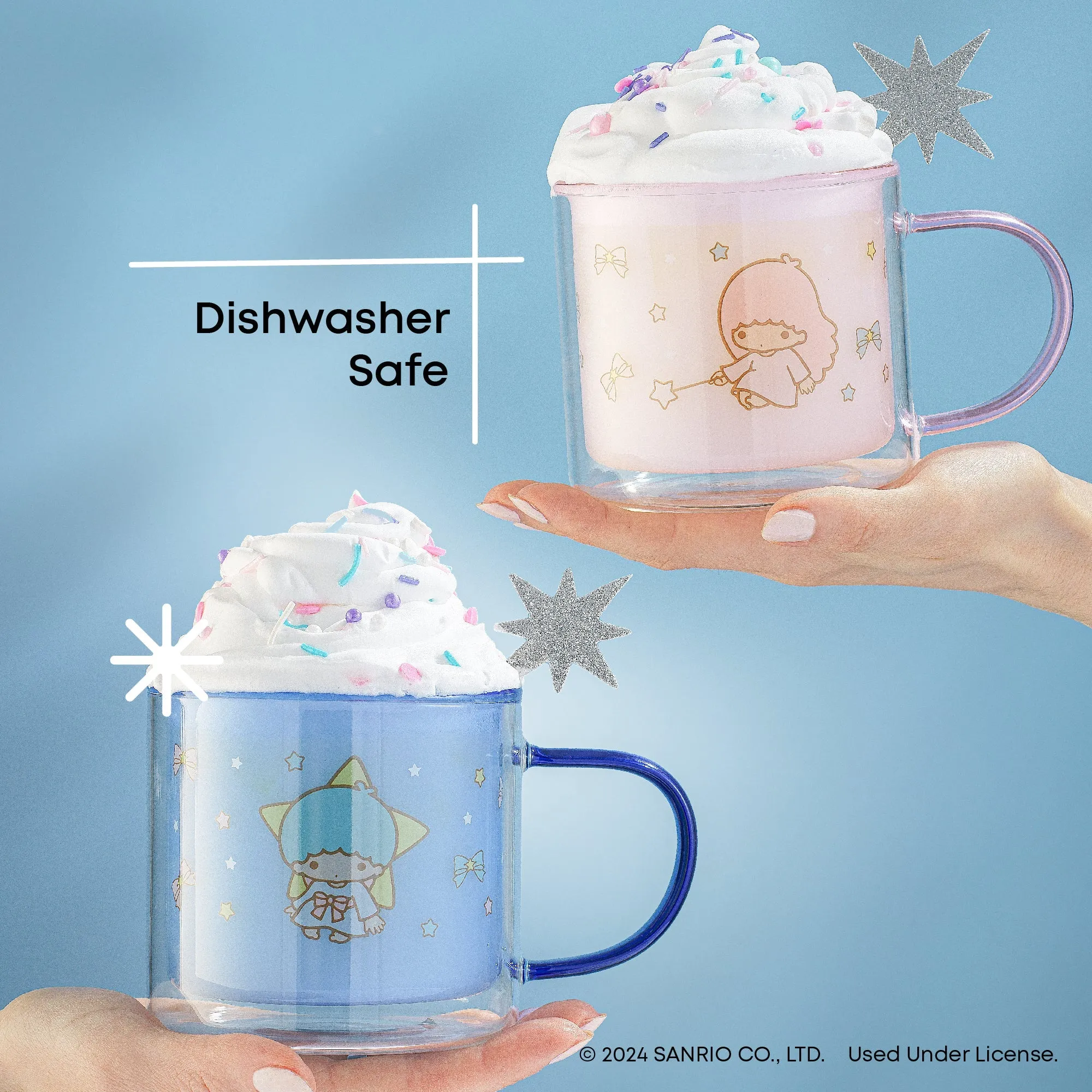 LittleTwinStars Double Wall Coffee Mugs (Set of 2)