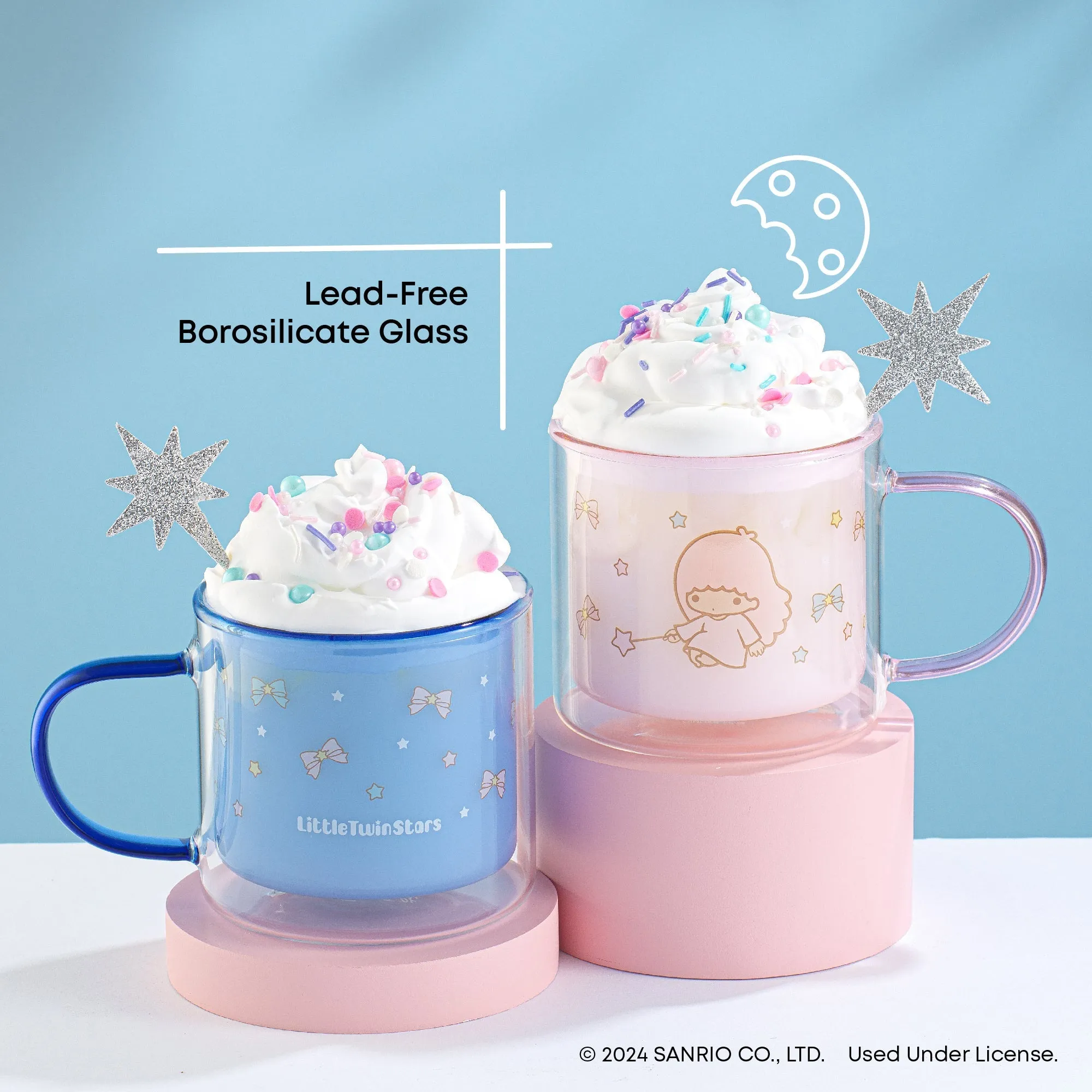 LittleTwinStars Double Wall Coffee Mugs (Set of 2)