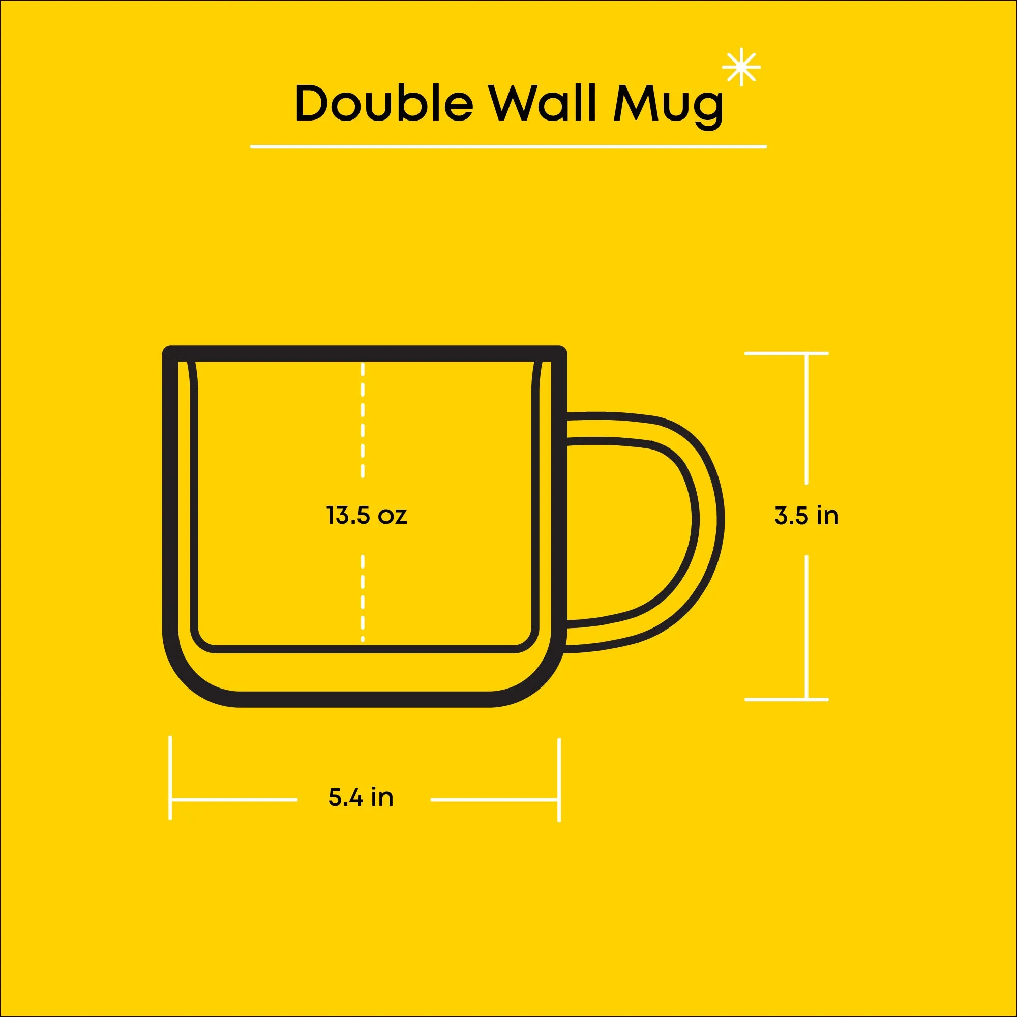LittleTwinStars Double Wall Coffee Mugs (Set of 2)