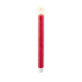 Lumineo 24.5cm LED Red Wick Dinner Candle